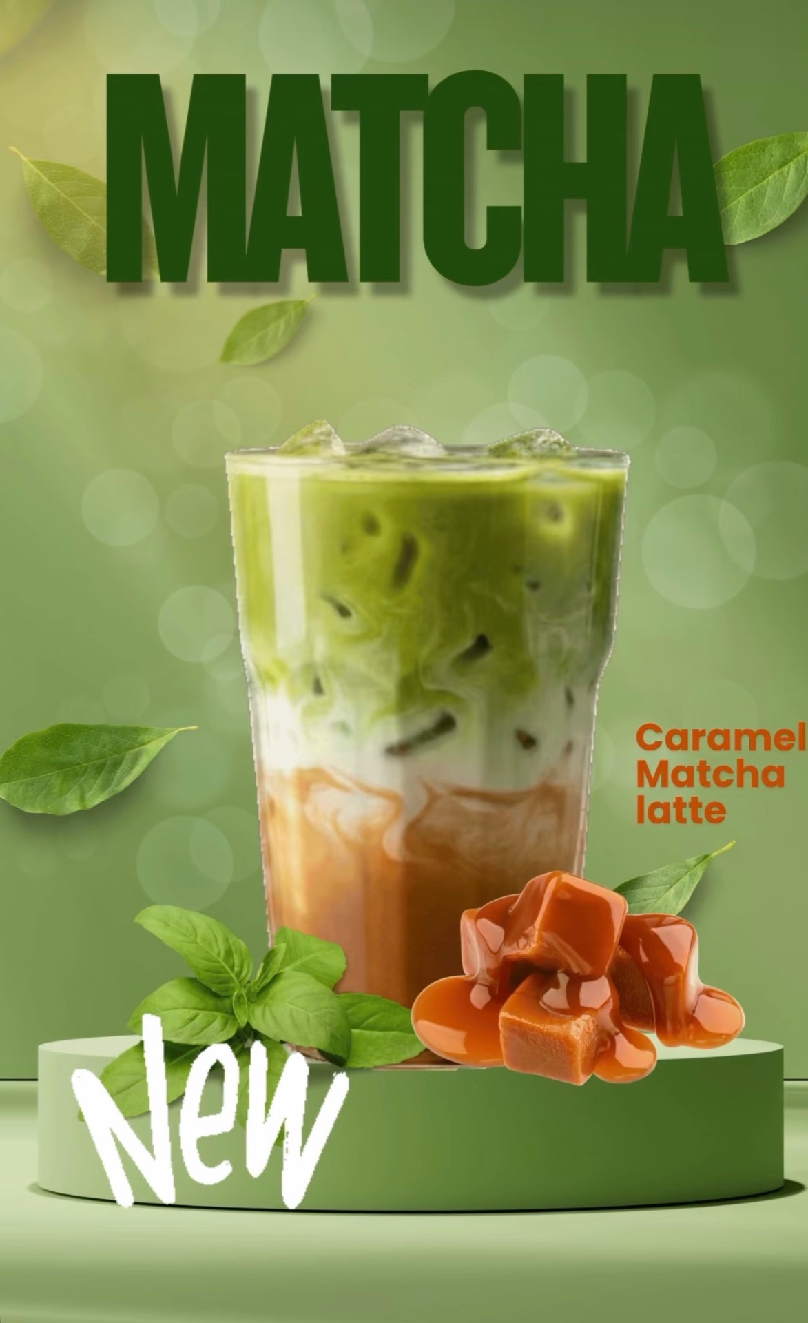 Caramel Matcha Latte — nueva bebida en El Punto Coffee
