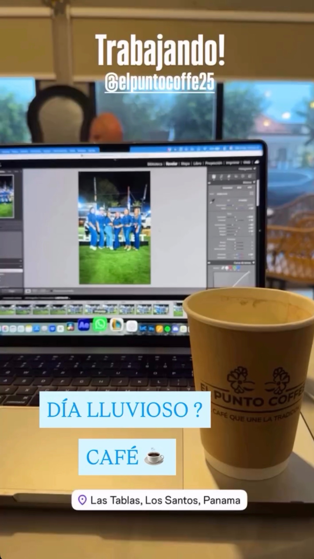 Café para el día lluvioso en El Punto Coffee, Las Tablas